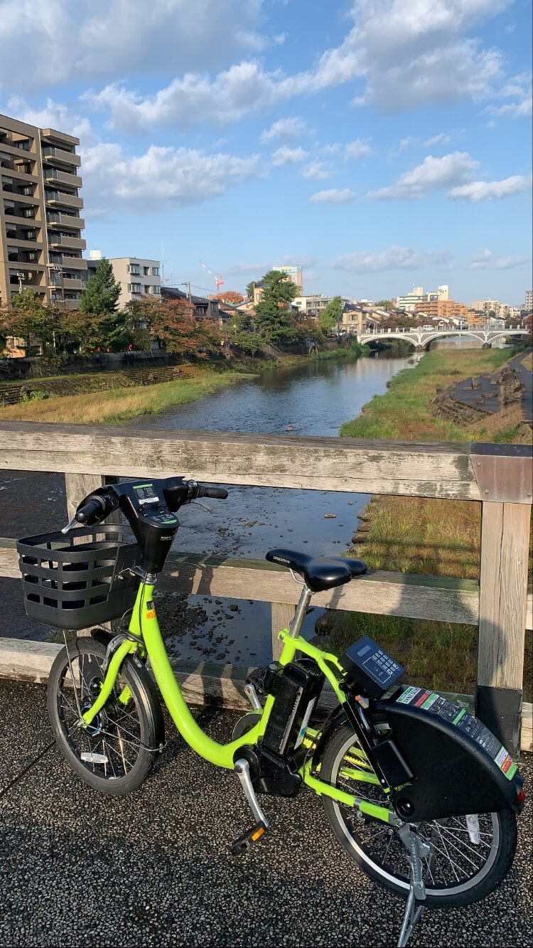 2020年　浅野川と金沢まちのり自転車